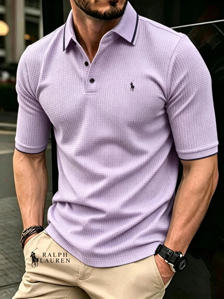 Everyday Smart Waffle Polo Shirt