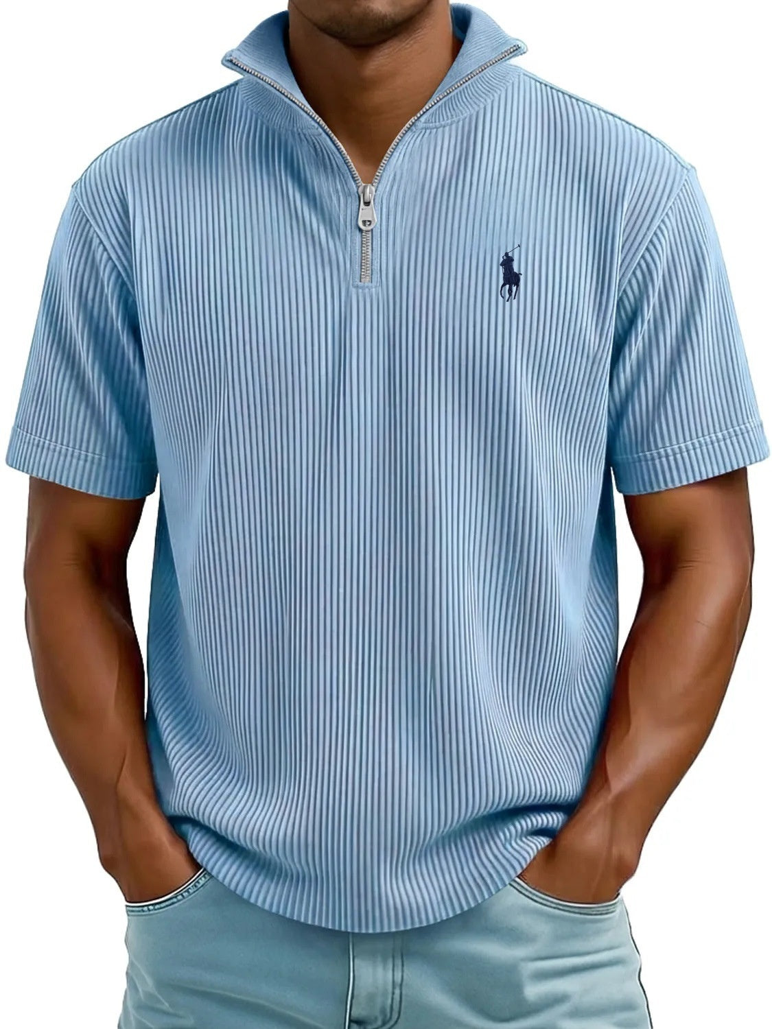 Airflow QuarterZip Polo