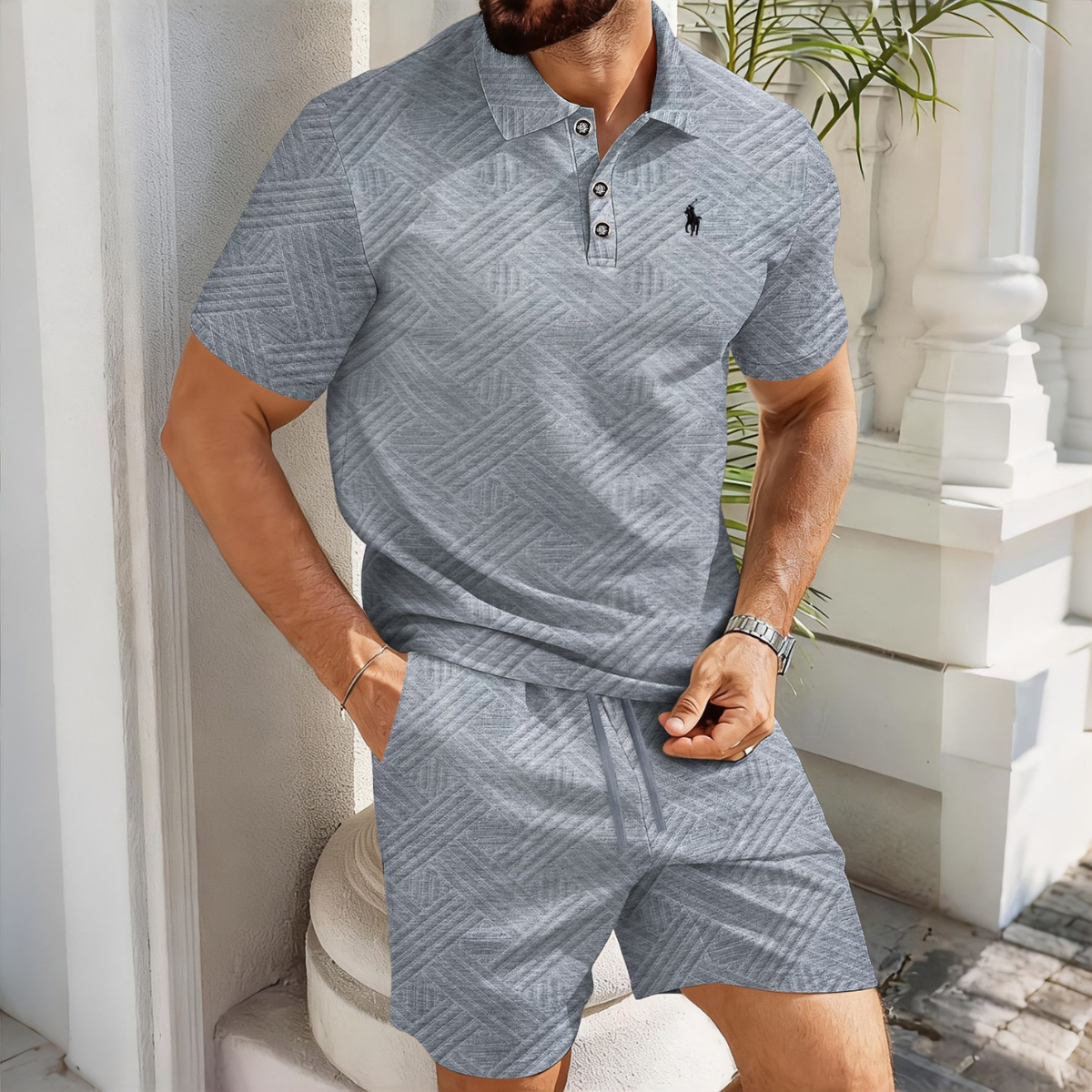 Everyday Texture Polo Set
