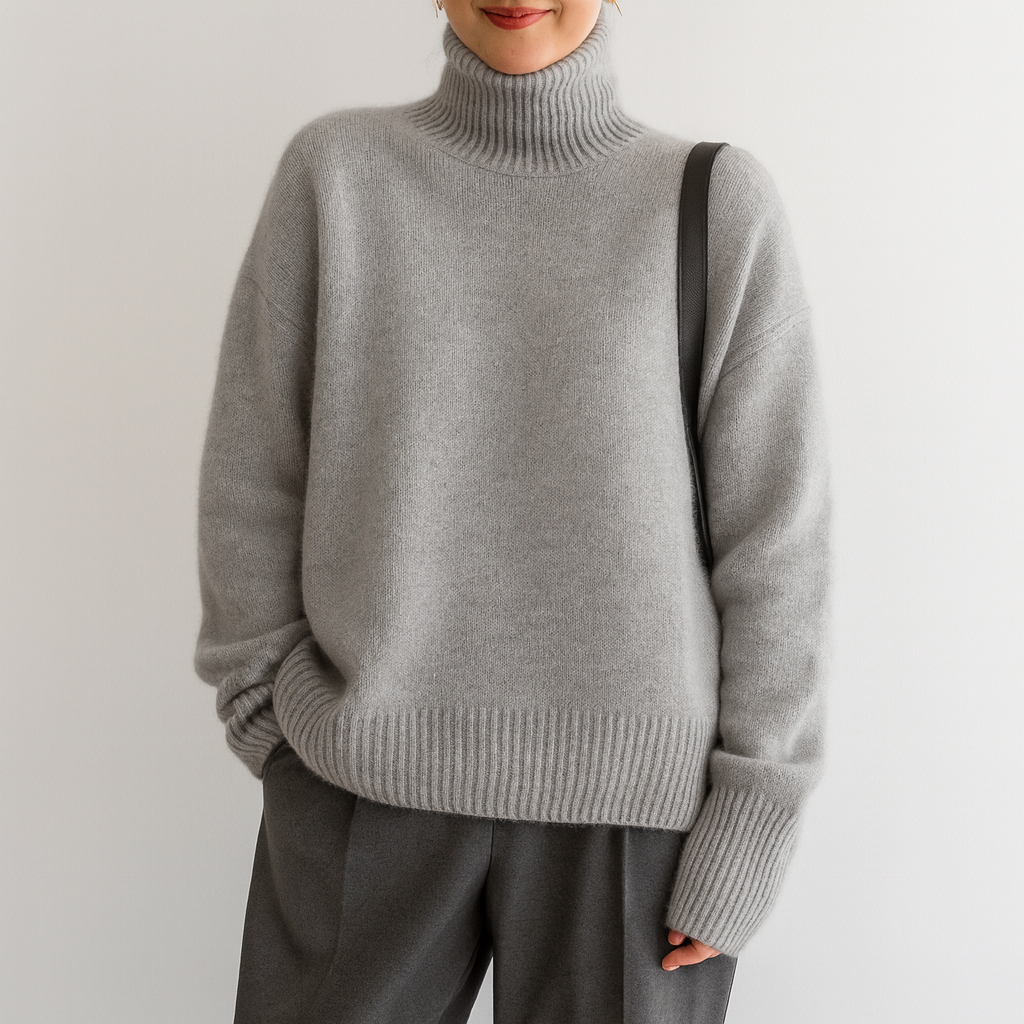 Ultra-Soft Turtleneck Sweater – Timeless & Elegant
