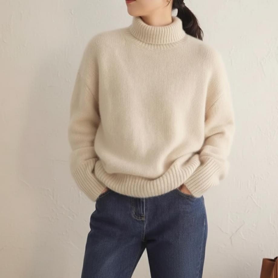 Ultra-Soft Turtleneck Sweater – Timeless & Elegant