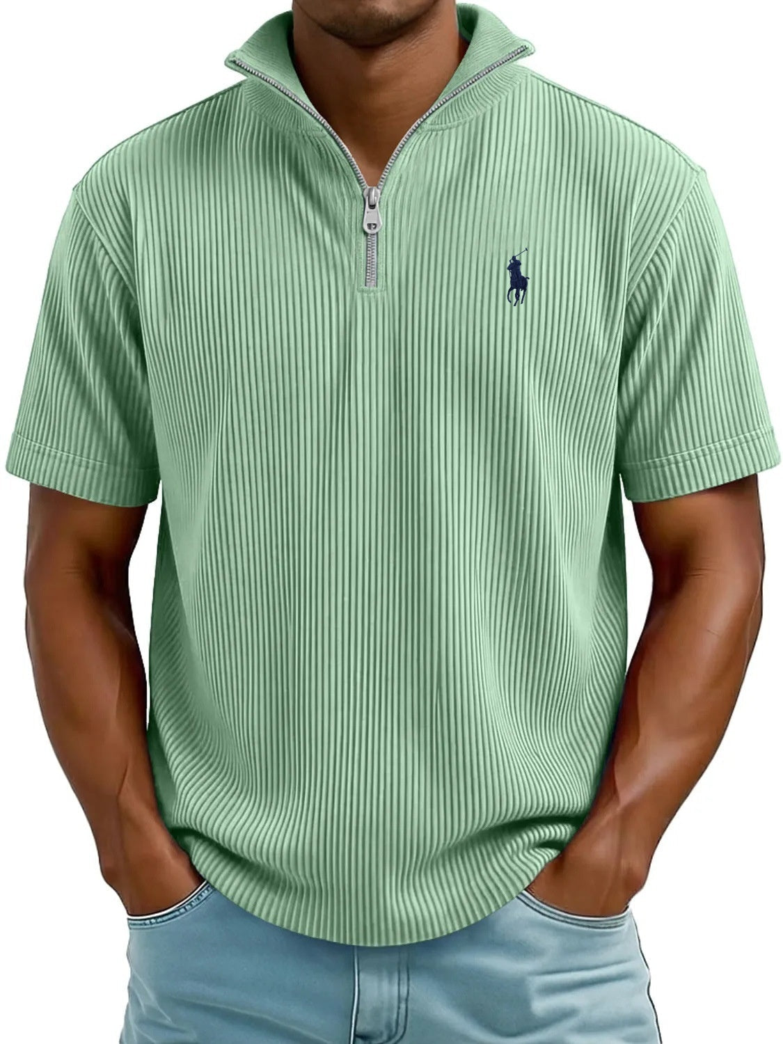 Airflow QuarterZip Polo