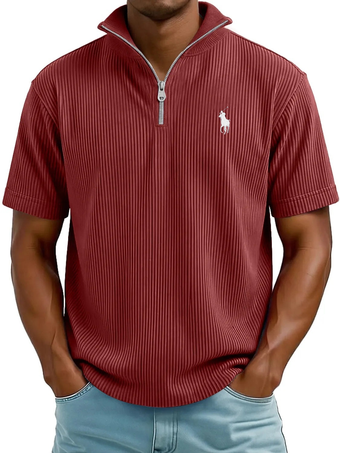 Airflow QuarterZip Polo