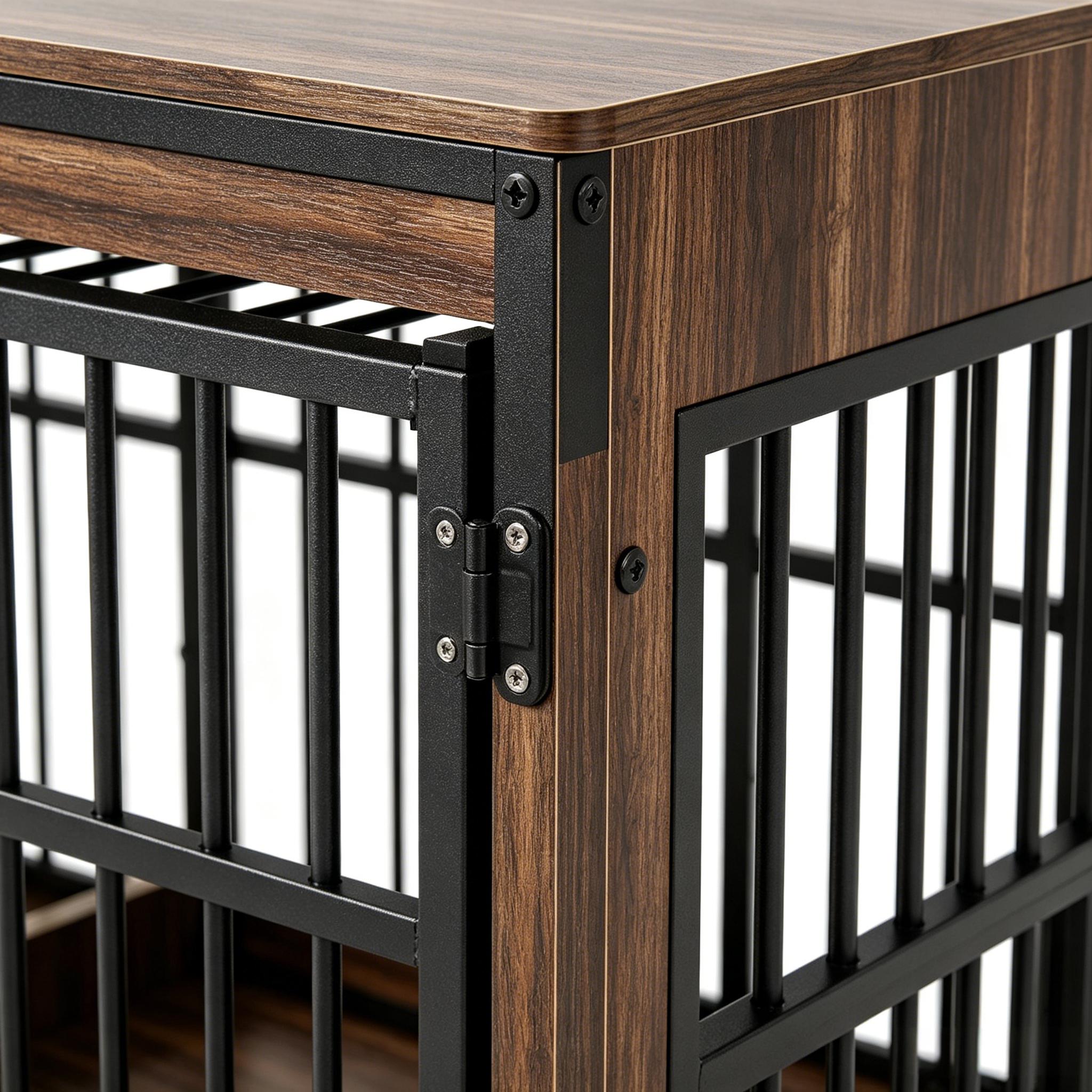 Stylish Wooden Dog Crate TV Stand 🐶