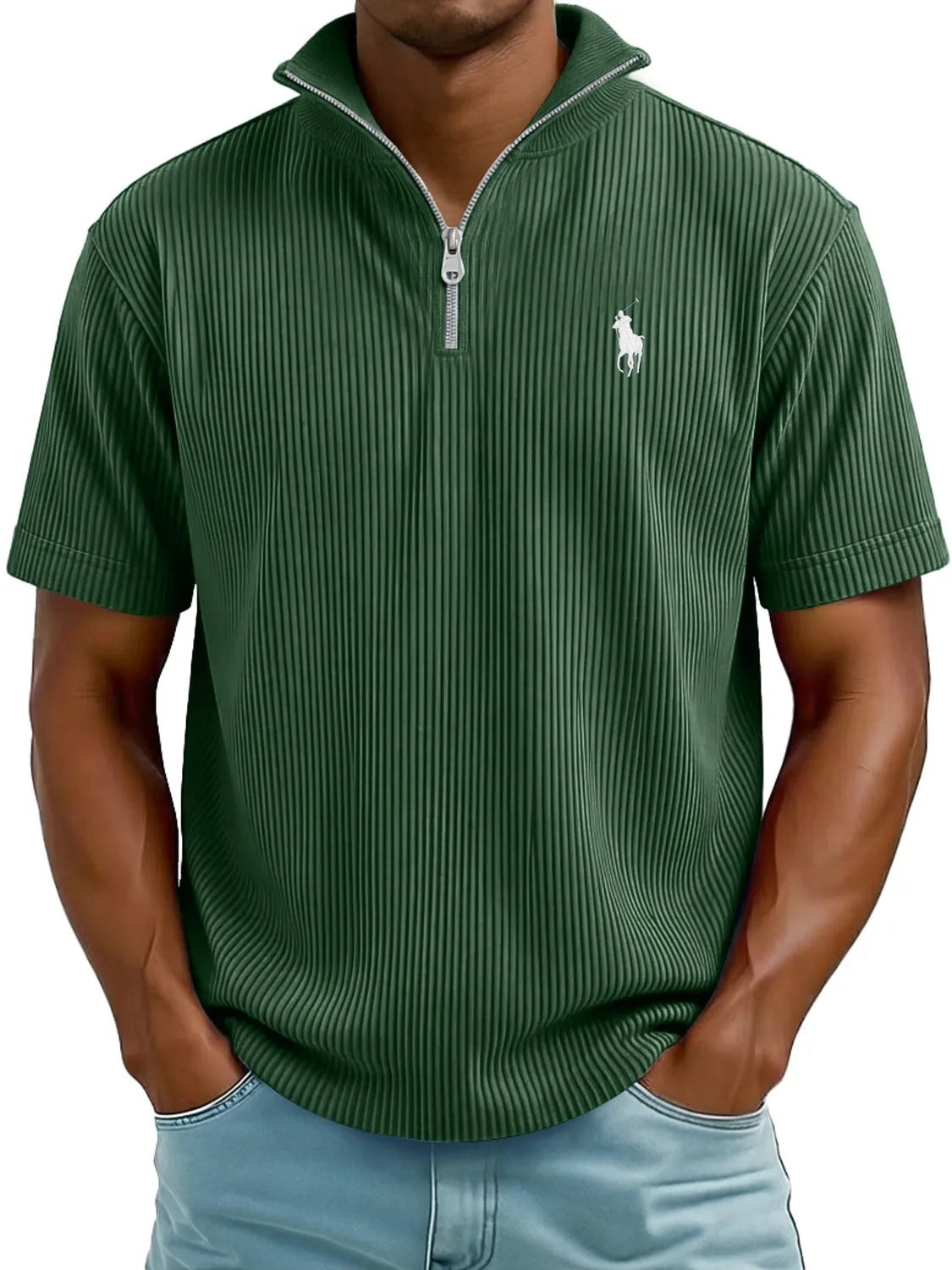 Airflow QuarterZip Polo