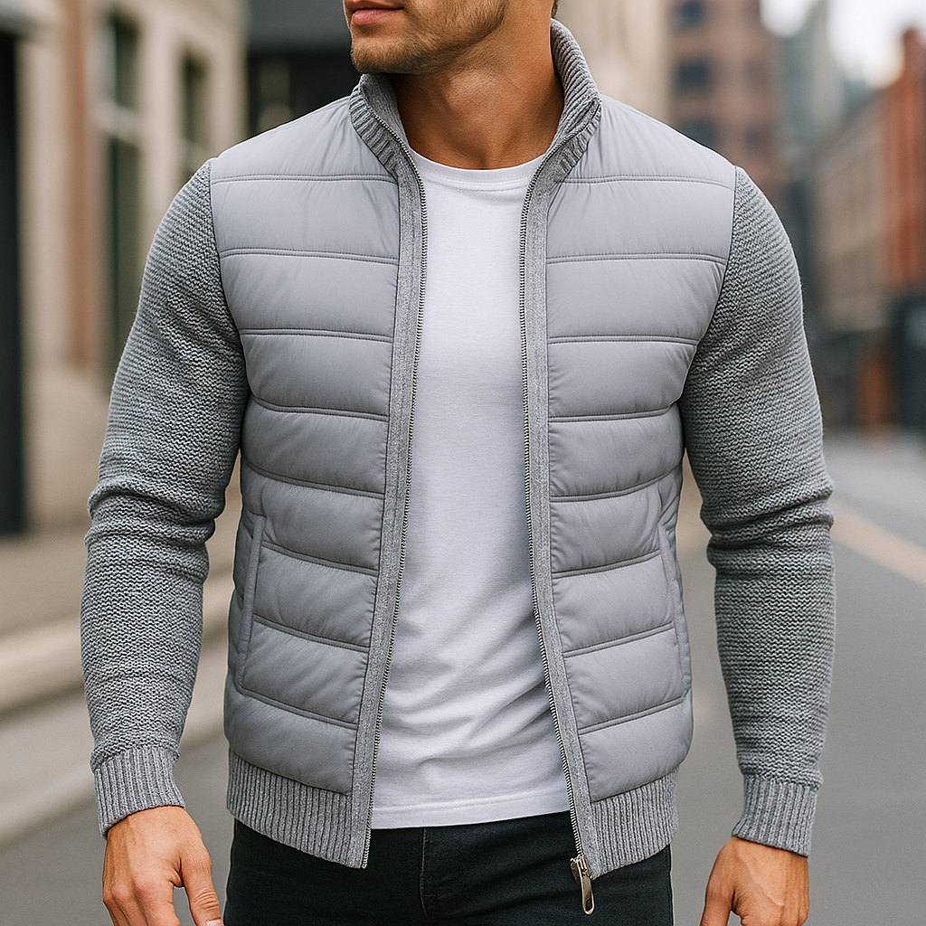 Men's Quilted Fleece Jacket
