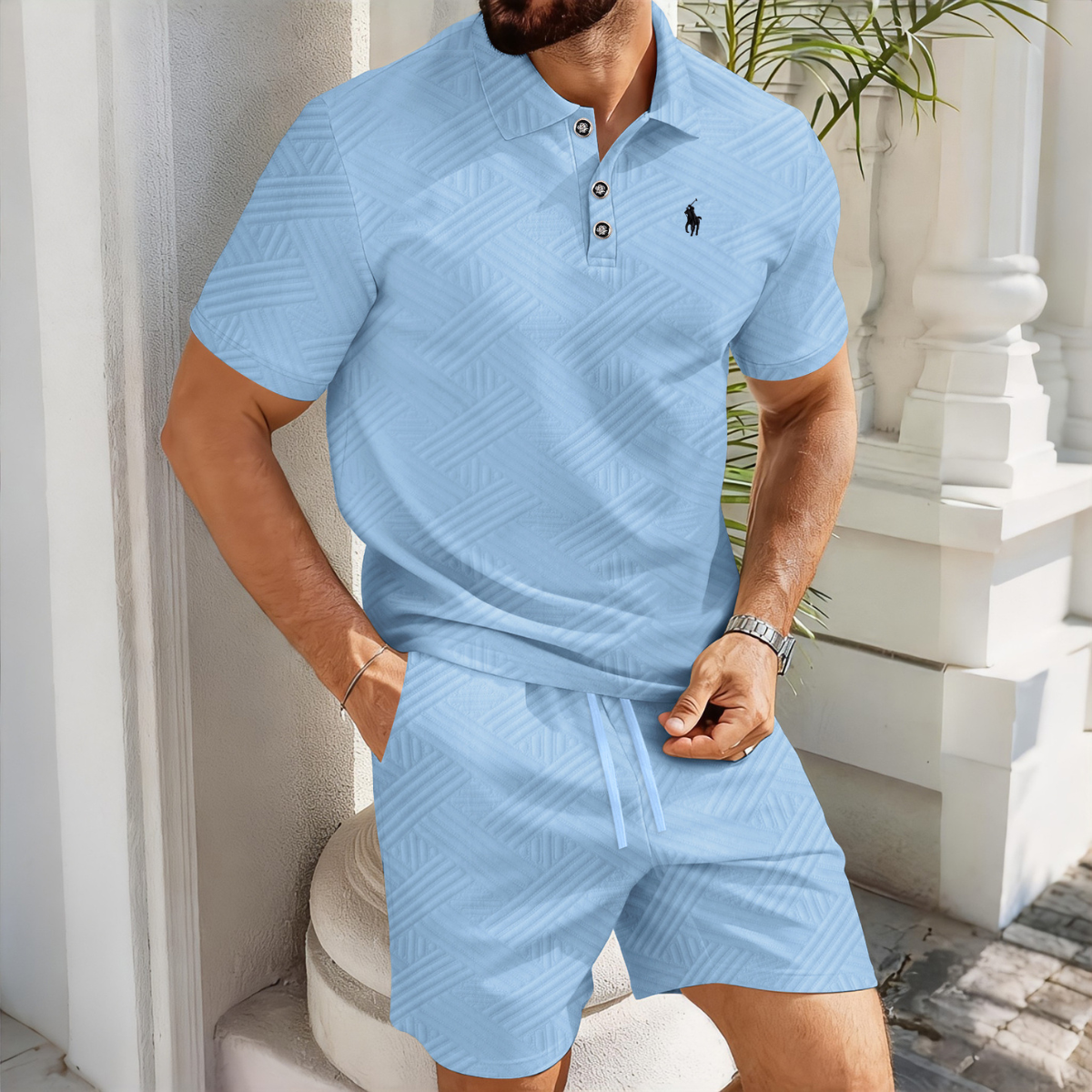 Everyday Texture Polo Set