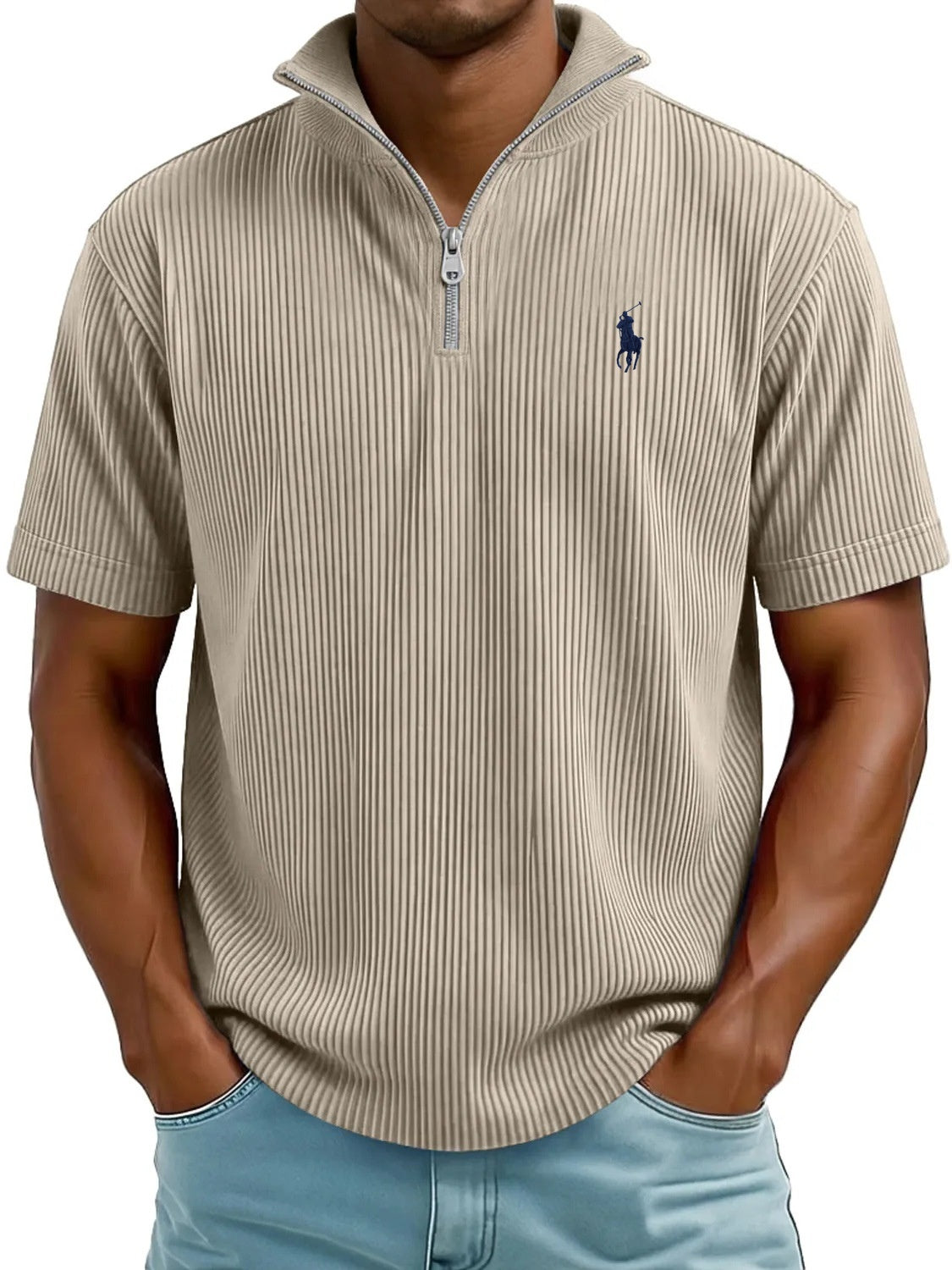 Airflow QuarterZip Polo