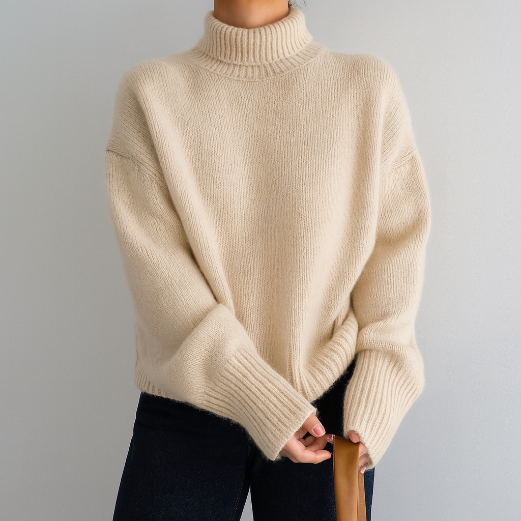 Ultra-Soft Turtleneck Sweater – Timeless & Elegant