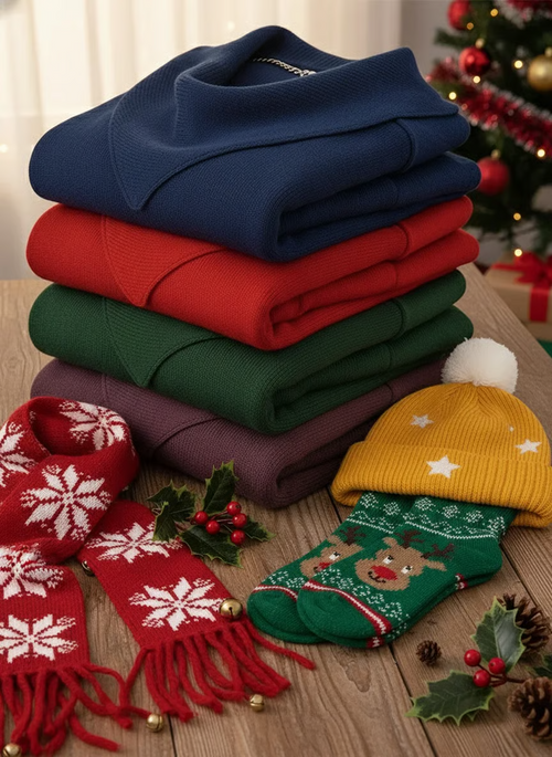 Elegant Triangle Knit Sweater