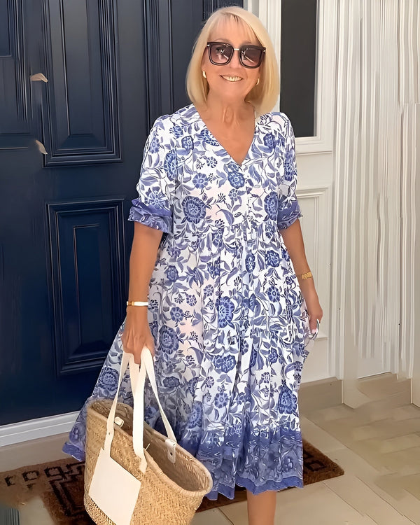 Elena Floral Midi Dress